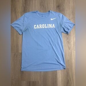 Nike University if North Carolina (UNC) DRI-FIT Light Blue Mens Short Sleeve Tee